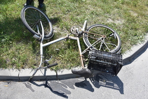 rower z wypadku
